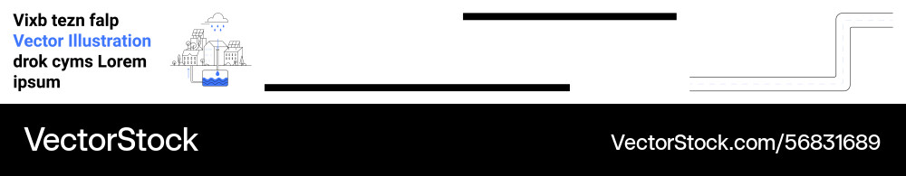 Minimalist text design with abstract lines Minimalist text design with abstract lines vector image