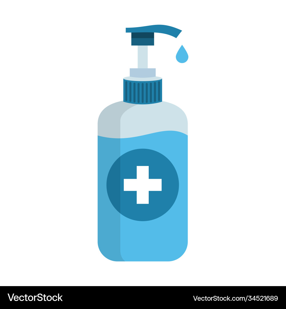 Sanitizer icon antibacterial soap bottle Sanitizer icon antibacterial soap bottle vector image
