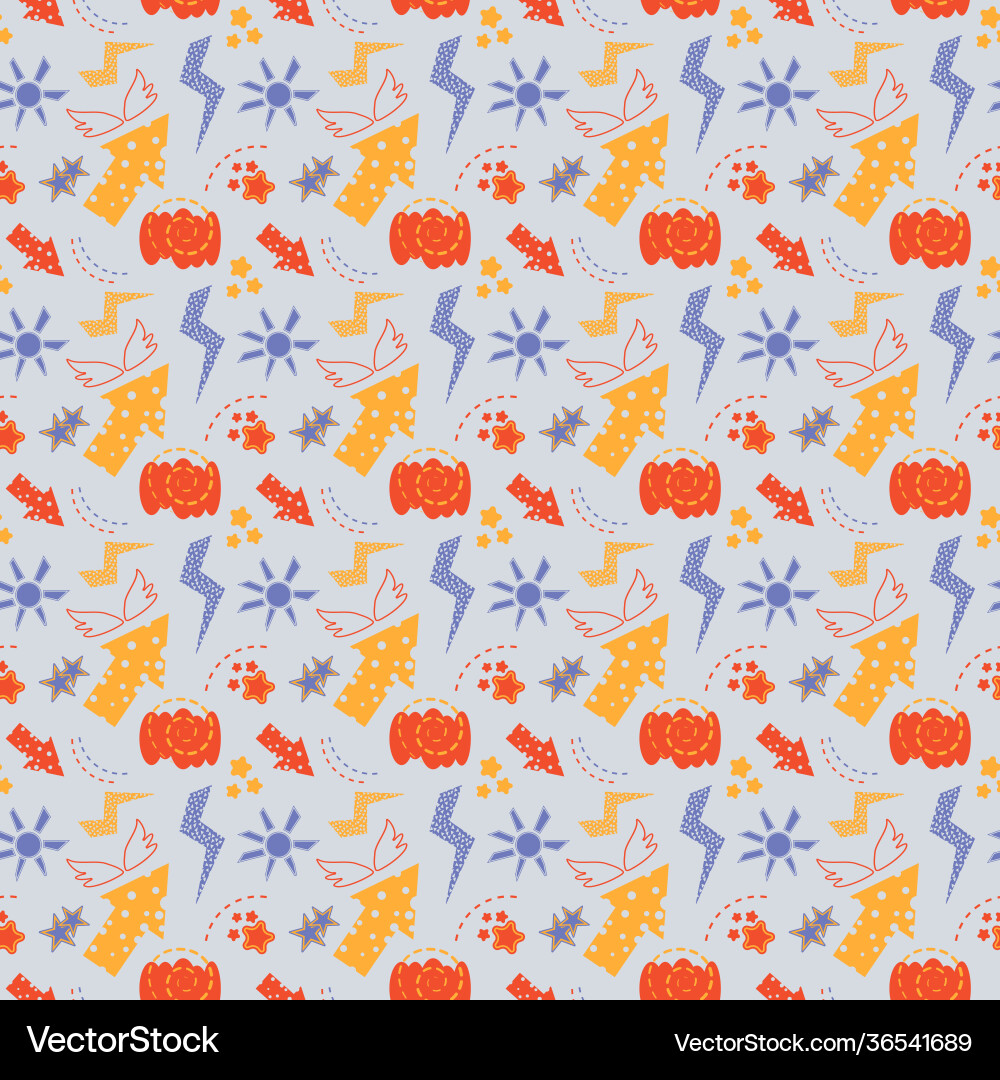 Seamless pattern with abstract graphical elements Seamless pattern with abstract graphical elements vector image