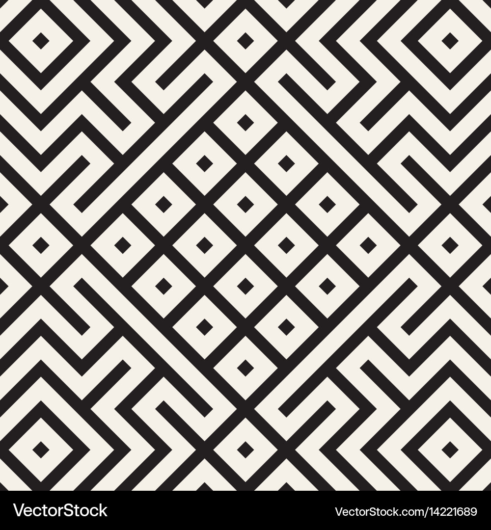Symmetric Ethnic Lattice Pattern Vektorbild