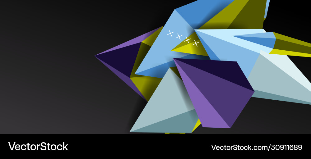 Trendy simple triangle abstract background Vector Image