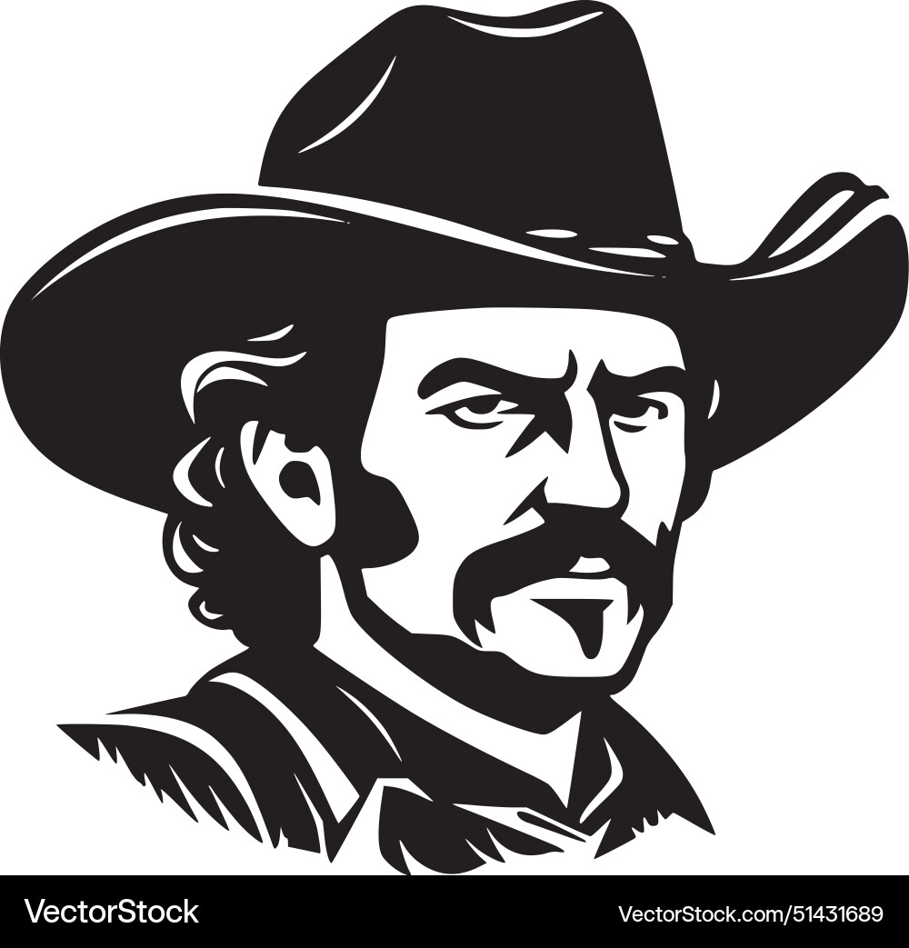 Western - minimalistische und einfache Silhouette Western - minimalistische und einfache Silhouette vektorbild