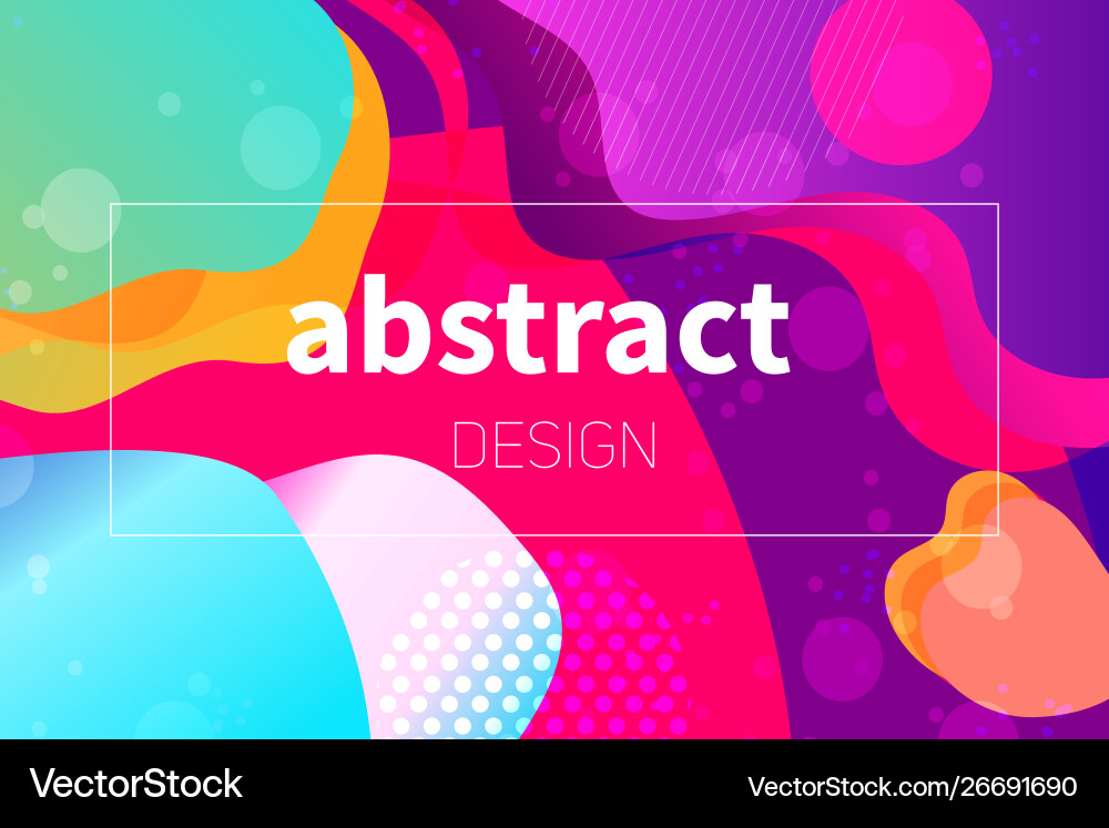 Abstract Fluid Shape Background Vector Image