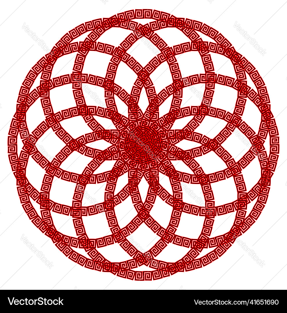 Circular knot style pattern Vector Image