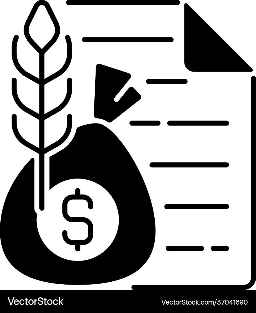 Commodity broker black linear icon Royalty Free Vector Image