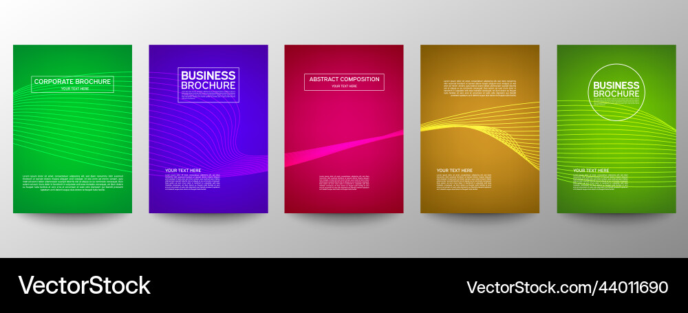 Cover geometric minimal set abstract line pattern Cover geometric minimal set abstract line pattern vector image