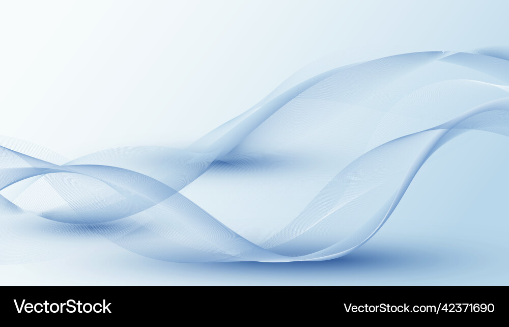 Dynamische blaue Welle Muster Vektorbild