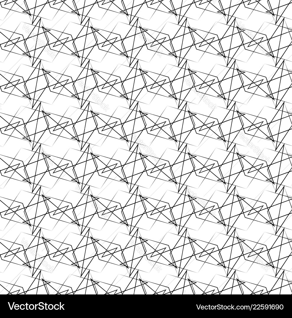 Geometric abstract monochrome pattern with edgy Geometric abstract monochrome pattern with edgy vector image