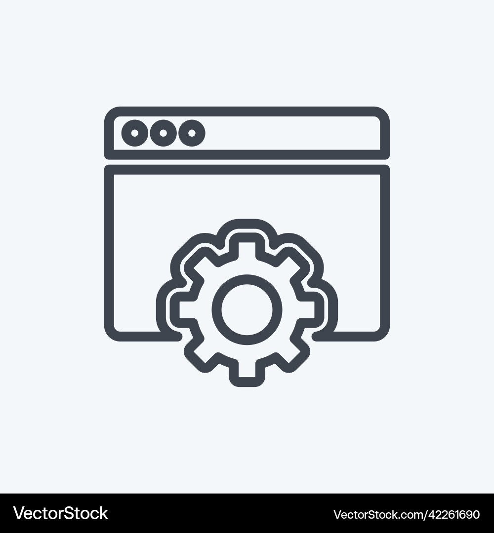 Icon browser settings suitable for user interface Icon browser settings suitable for user interface Vector Image