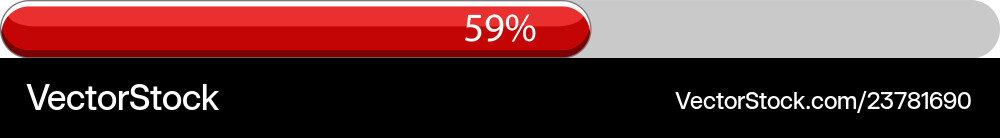 Isolated progress bar image Vector Image