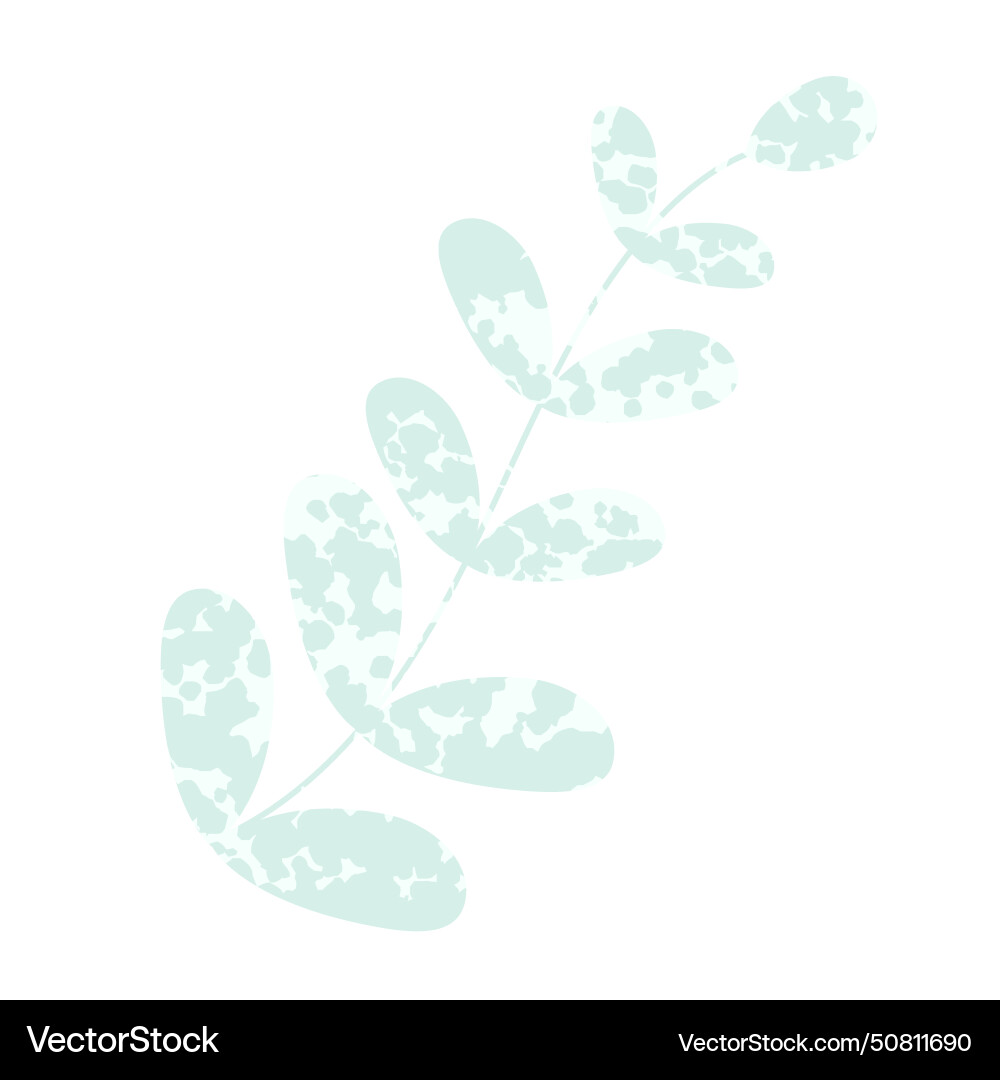 Simple branch with texture isolated on white Simple branch with texture isolated on white Vector Image