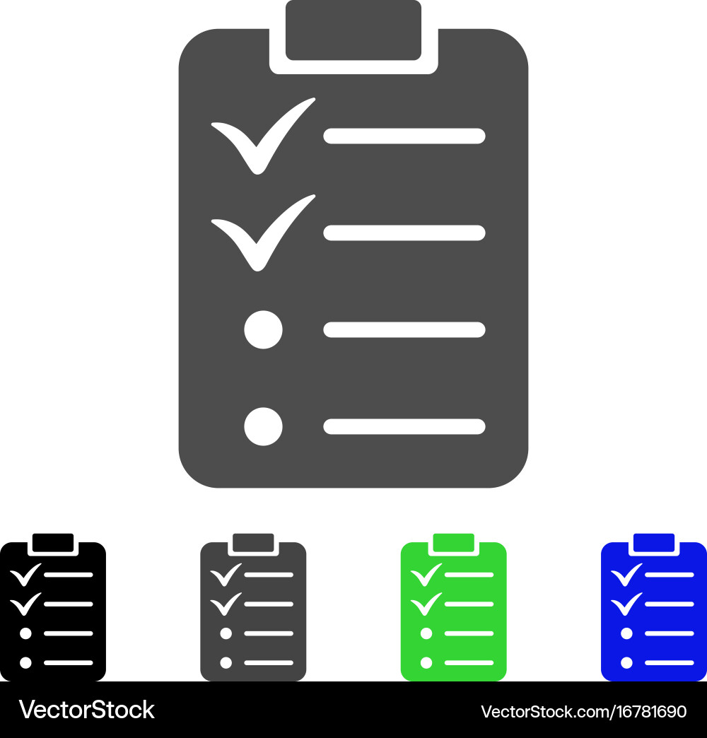Todo list flat icon Vector Image