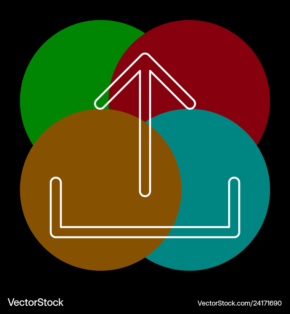 Upload symbol - app up load button Upload symbol - app up load button vector image