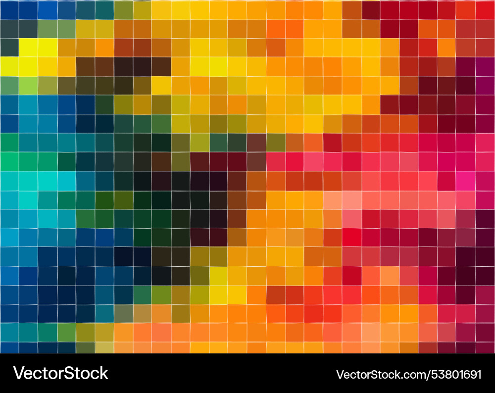 A colorful background with squares of different A colorful background with squares of different Vector Image