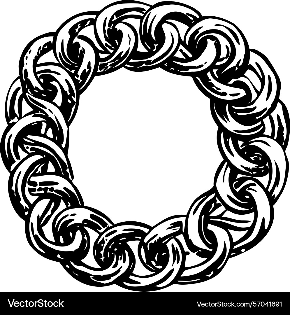 Chainmail loop Vector Image