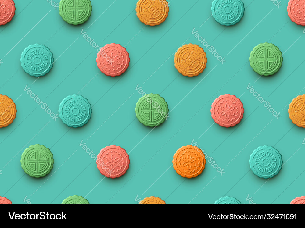 Cookie seamless pattern Vector Image