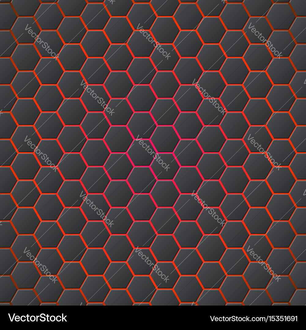 Hexagonal Honeycomb Pattern vector image