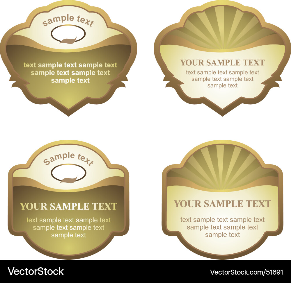 Label set vector image