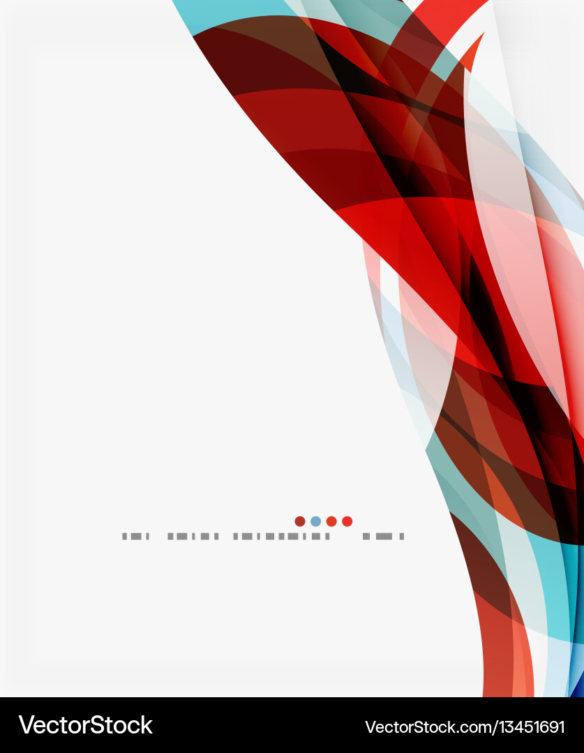 Modern creative curve background with copy space Vector Image