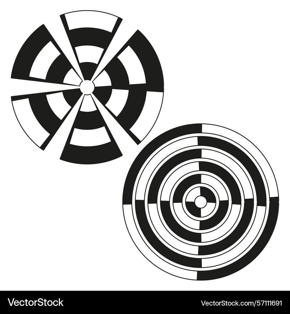 Optical encoder disc concentric circle pattern Optical encoder disc concentric circle pattern Vector Image
