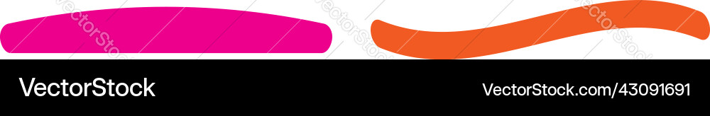 Rectangle banner plaque button shape with distort Rectangle banner plaque button shape with distort vector image