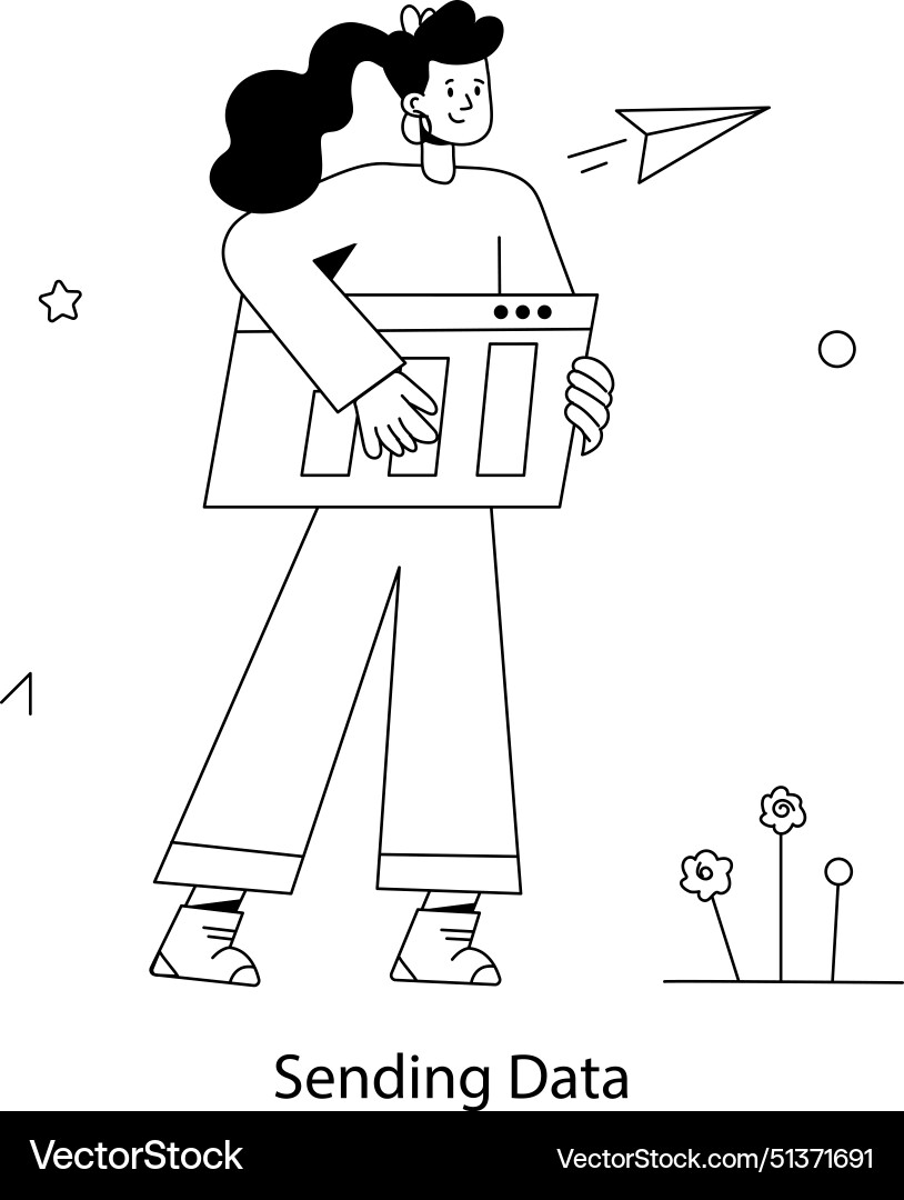 Sending data vector image