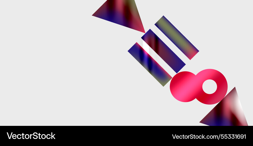 Triangles circles squares rectangles design Vector Image