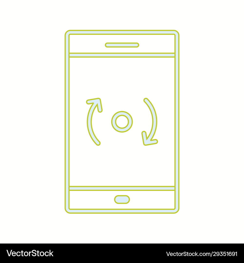 Unique backup and reset line icon vector image
