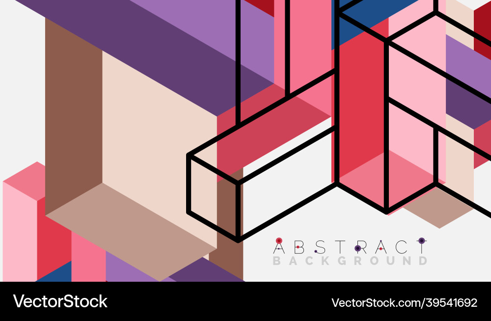 Abstract background 3d cubes cubic elements Abstract background 3d cubes cubic elements vector image