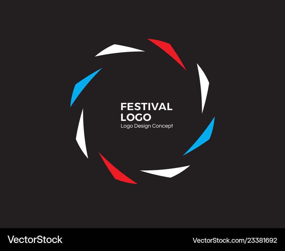 Abstract circular dynamic logo round shape icon Abstract circular dynamic logo round shape icon Vector Image