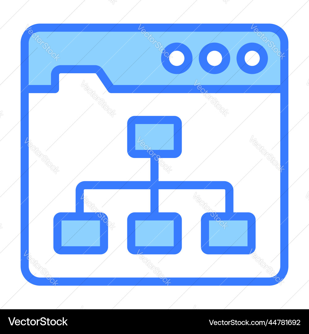 Algorithm icon user interface as a simple sign Vector Image