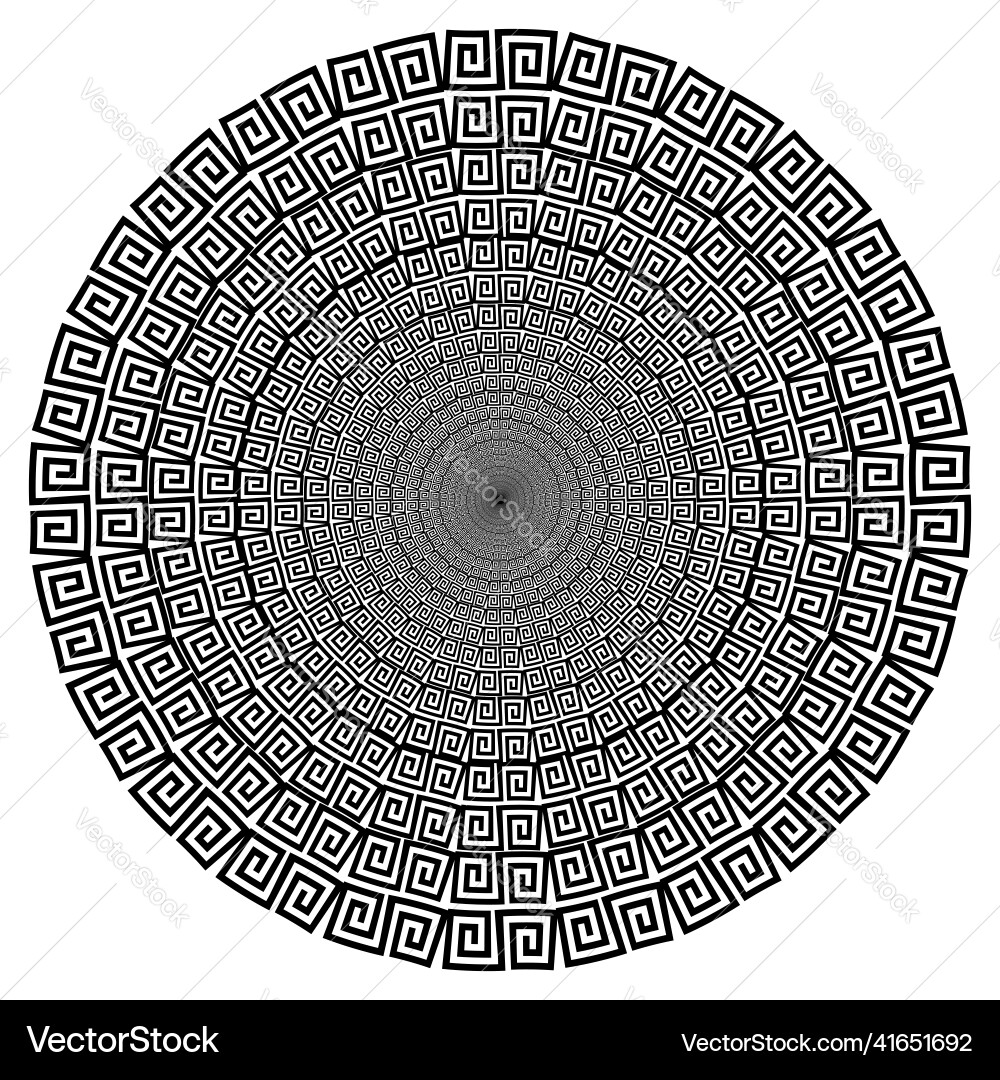Circular shrinking celtic pattern vector image