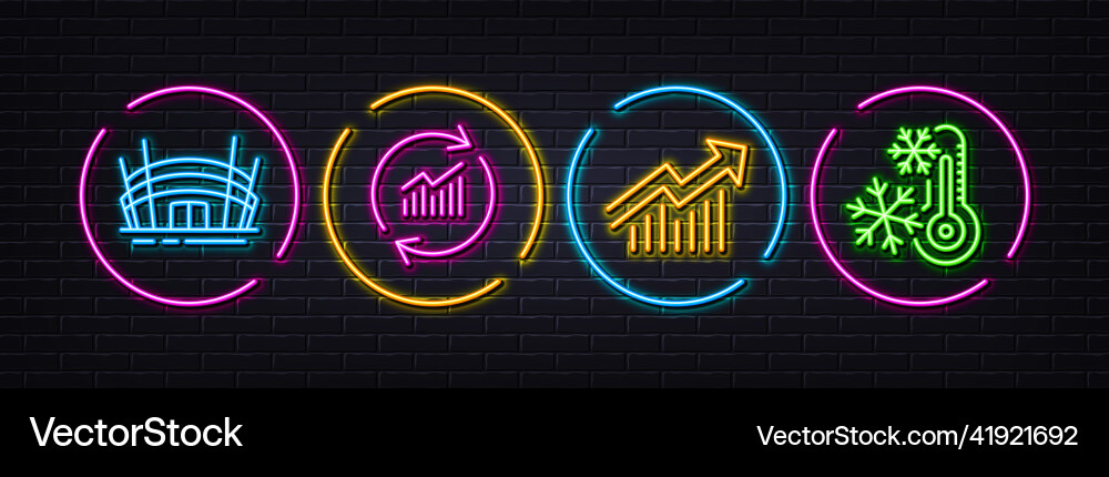 Demand curve update data and arena stadium Demand curve update data and arena stadium Vector Image