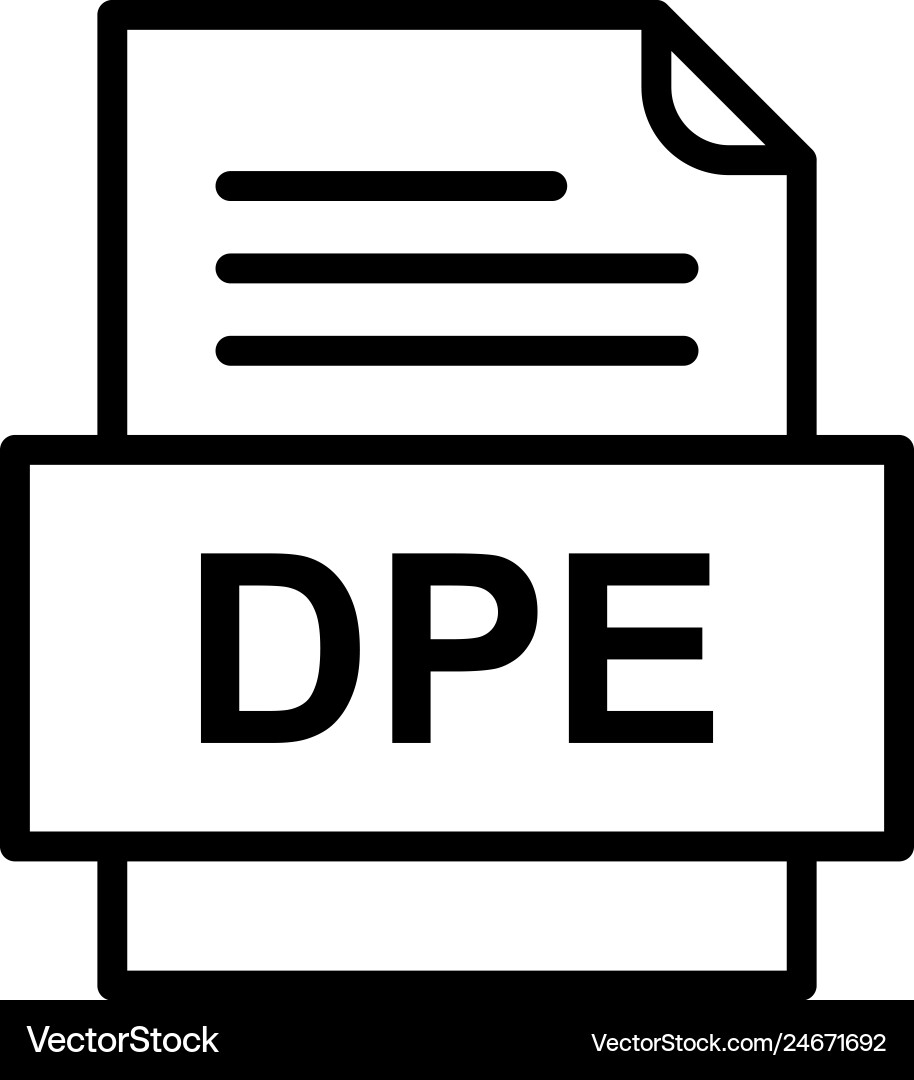 Dpe file document icon Vector Image