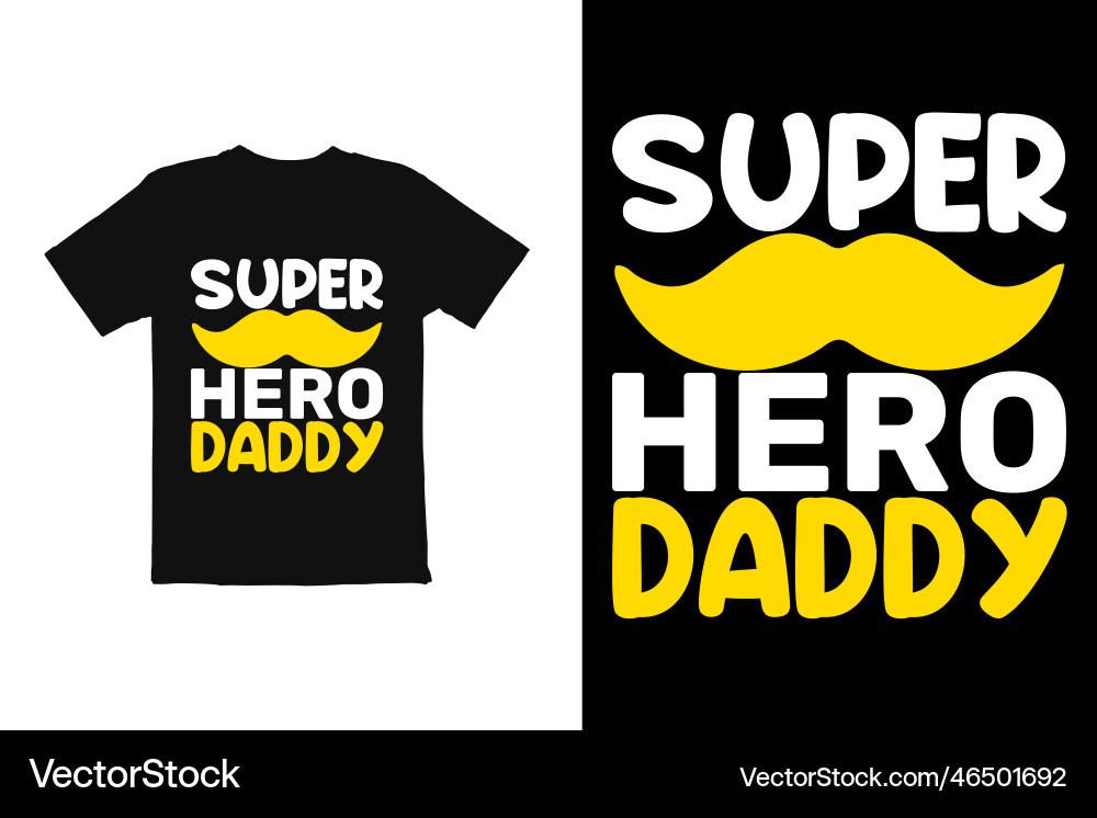 Father's Day T-Shirt Print Vector Image