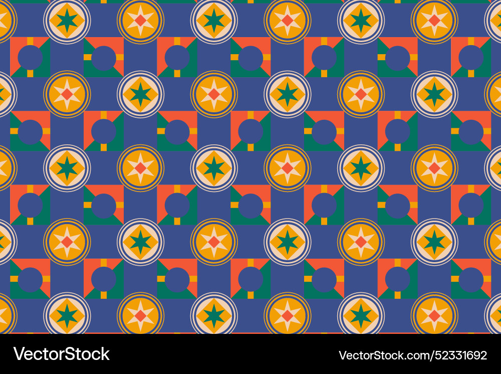 Flat design geometric pattern background Vector Image