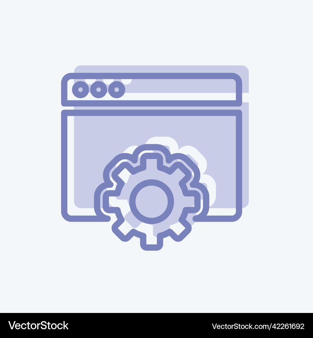 Icon browser settings suitable for user interface Icon browser settings suitable for user interface Vector Image