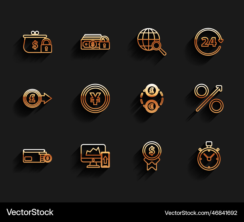 Set line envelope with coin dollar symbol closed Set line envelope with coin dollar symbol closed vector image