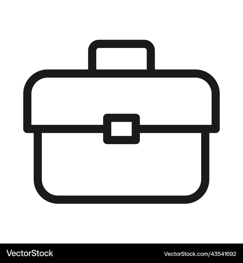 Tool box line icon toolbox toolkit instrument Tool box line icon toolbox toolkit instrument vector image