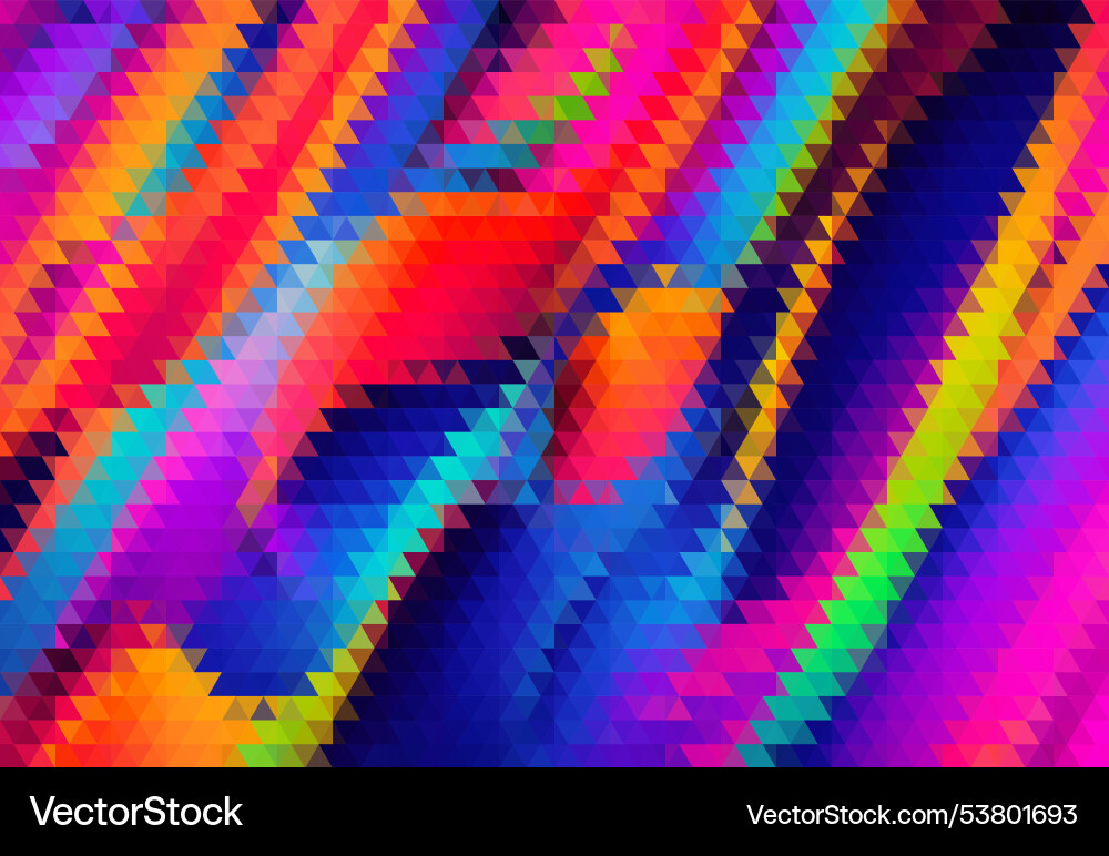 A colorful abstract pattern of triangles A colorful abstract pattern of triangles vector image
