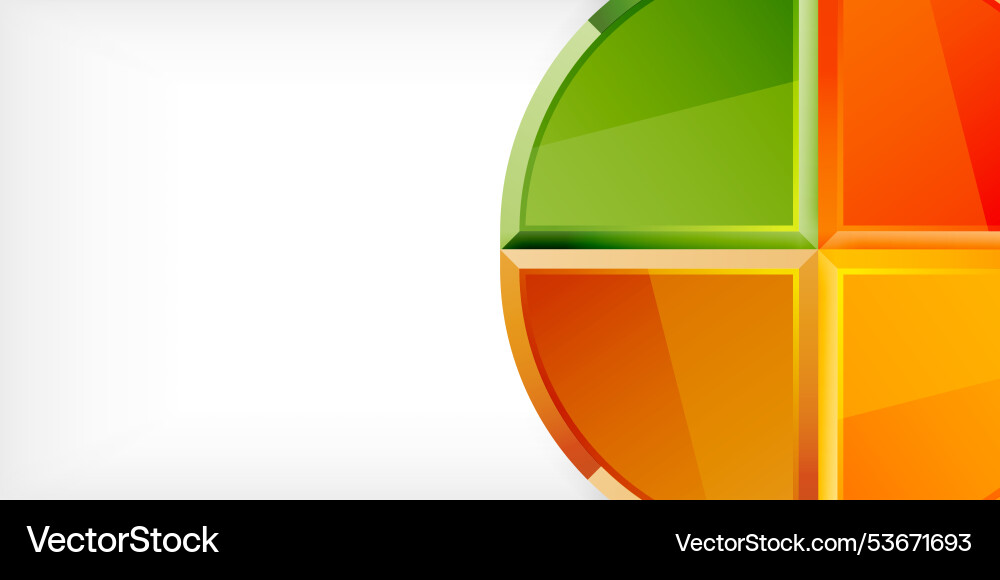 Abstract background - circles and round triangles Vector Image