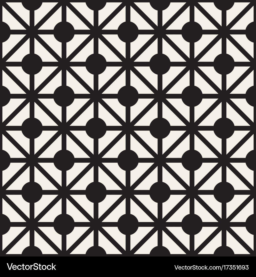 Abstract geometric lines lattice pattern seamless vector image