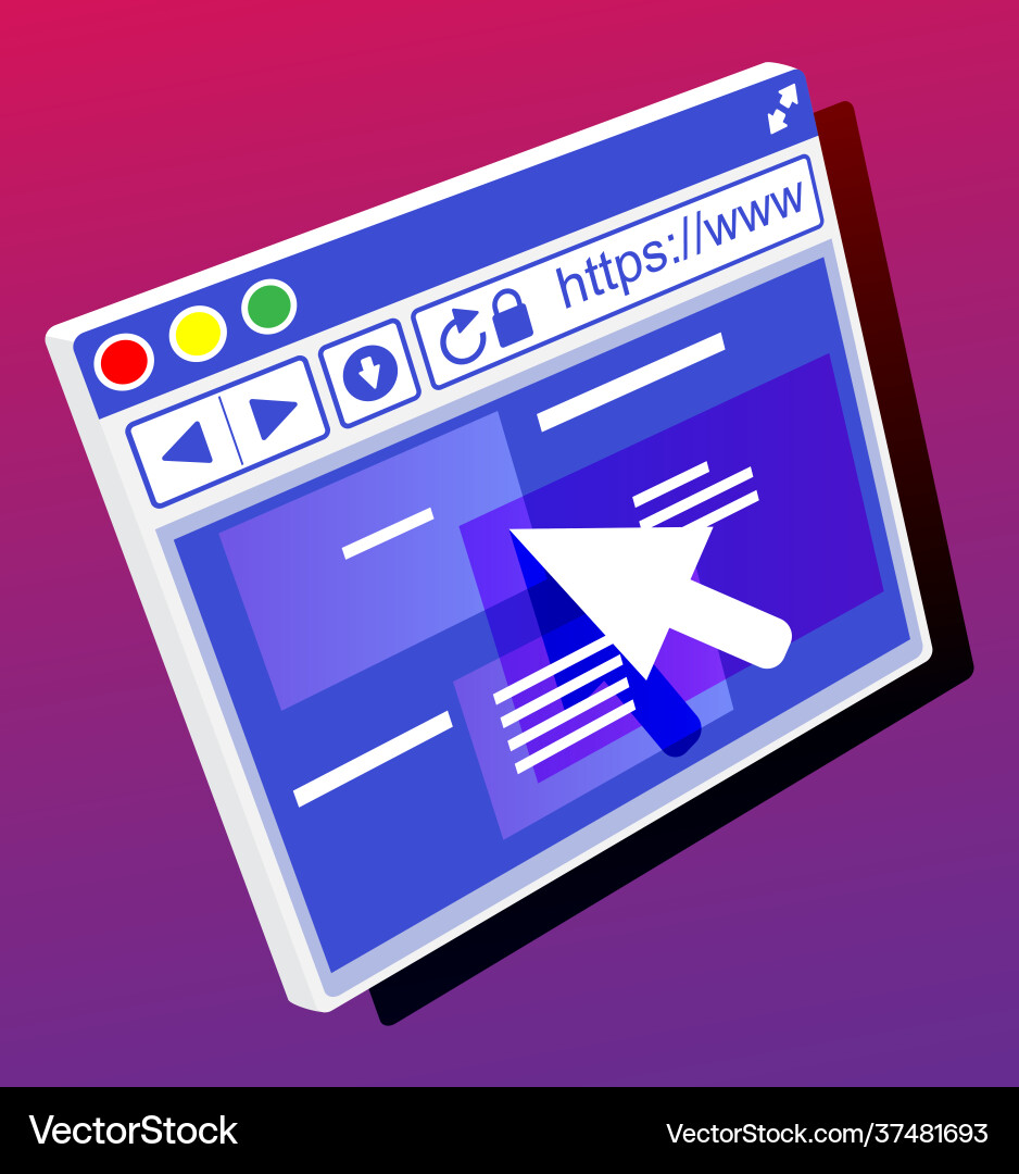 Browserfenster Betriebssystem Benutzeroberfläche Browserfenster Betriebssystem Benutzeroberfläche vektorbild