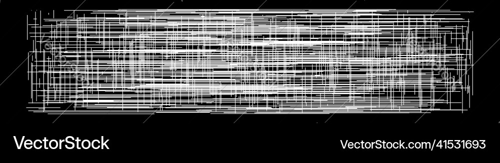 Grid mesh of random lines reticle grating Vector Image