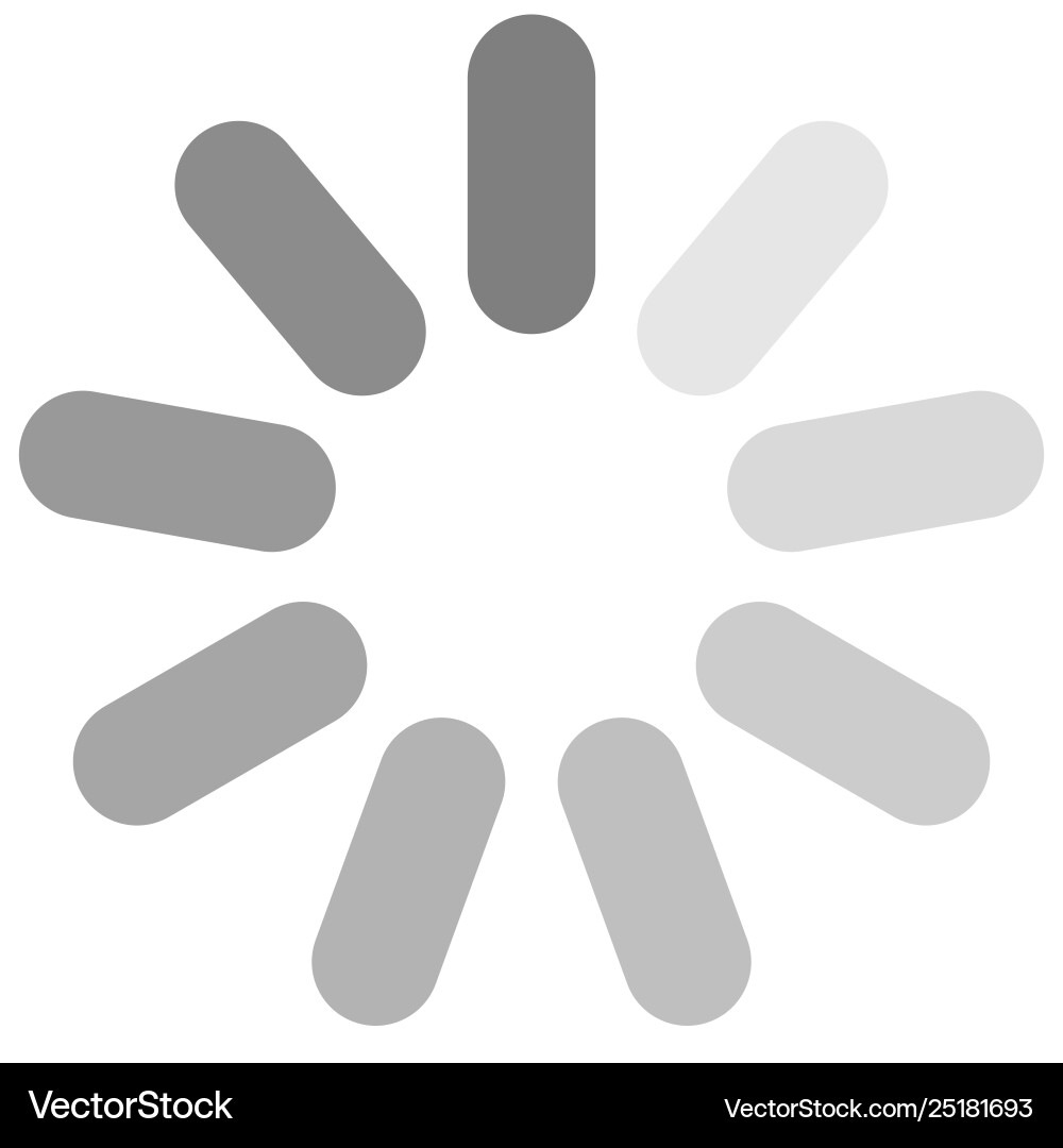 Isolated loading icon on white background vector image