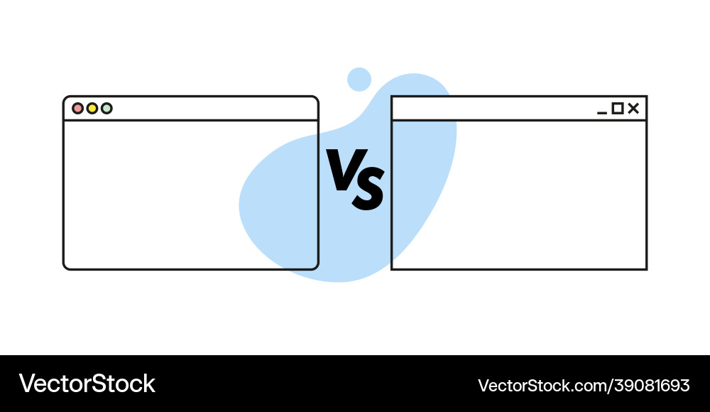 Operating system interface appearance user Operating system interface appearance user vector image
