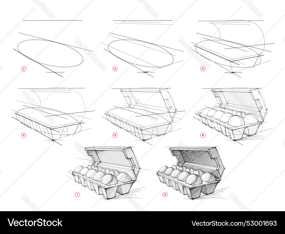 Page shows how to learn draw from life Page shows how to learn draw from life vector image