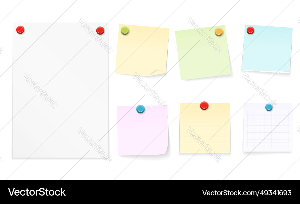 Paper notes Vector Image