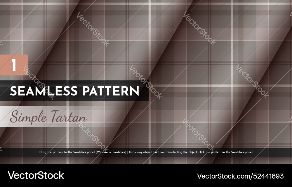 Seamless simple tartan pattern Seamless simple tartan pattern vector image