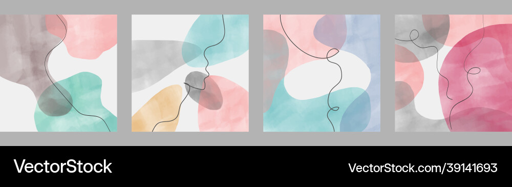 Set of abstract backgrounds minimalistic Set of abstract backgrounds minimalistic Vector Image